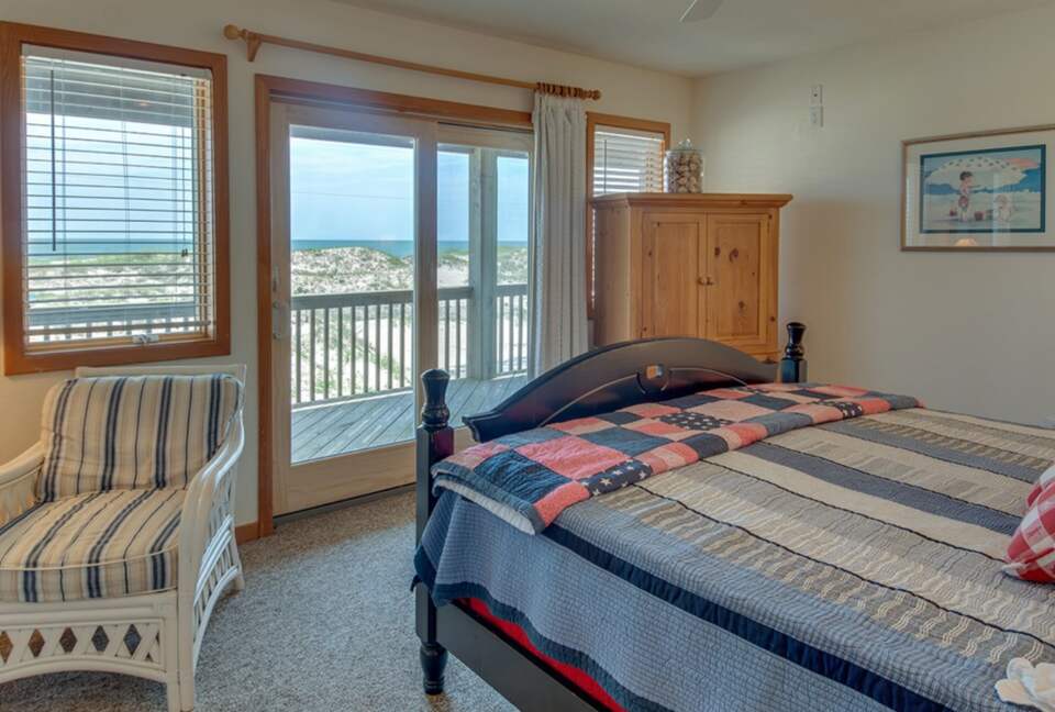 Master bedroom with ocean views