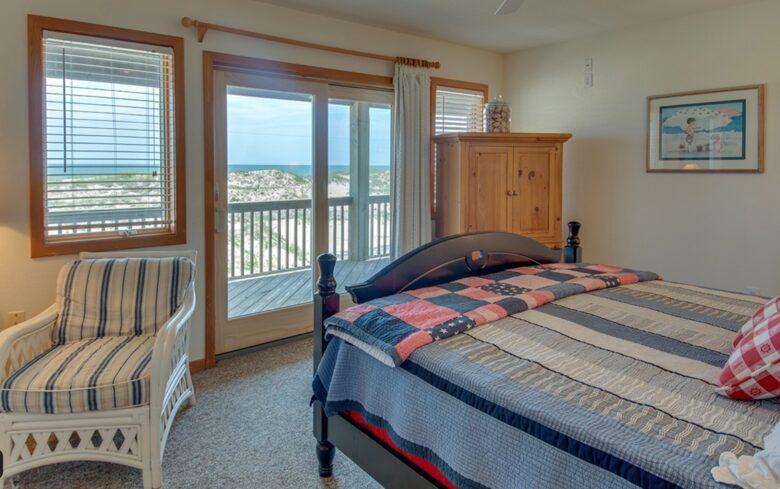 Master bedroom with ocean views