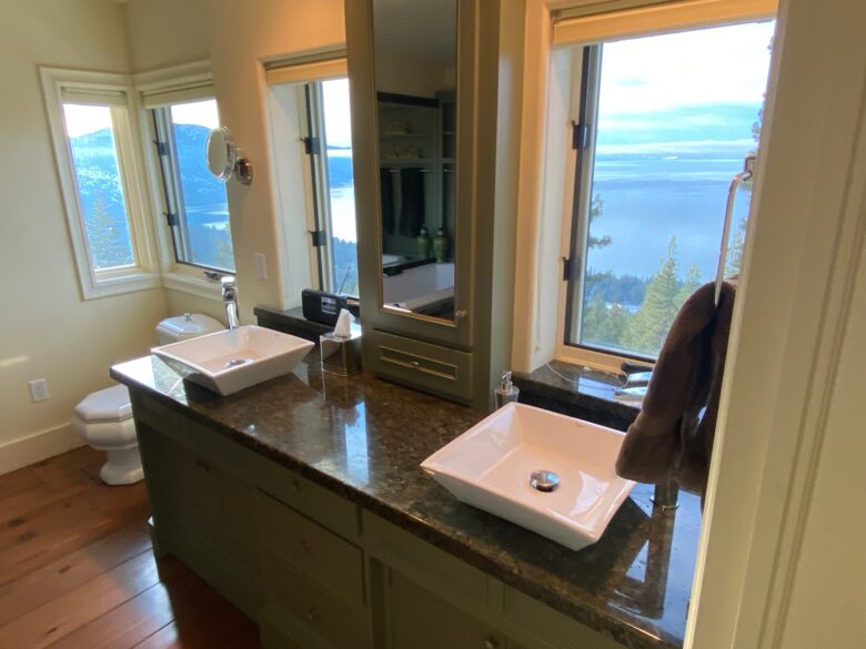 Home Exchange in Incline Village, NV, master bathroom