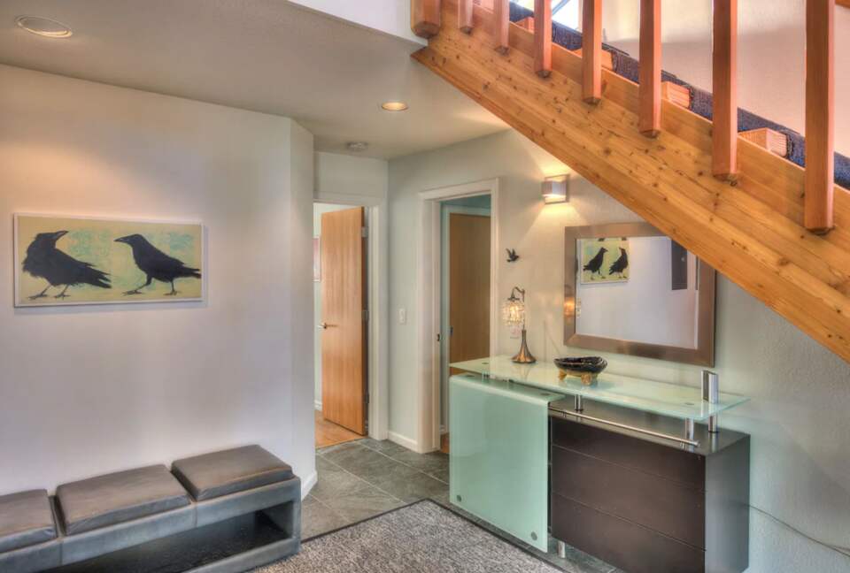 Entryway to lower level