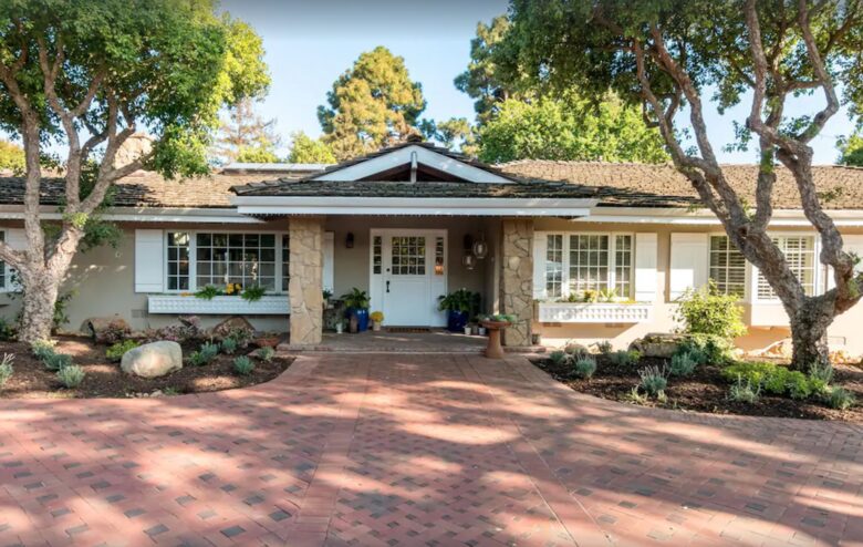 Gated private property in Santa Barbara