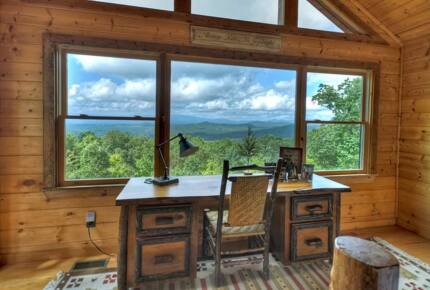 Home Exchange in Mineral Bluff, GA, master bedroom office space
