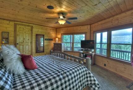Home Exchange in Mineral Bluff, GA, guest bedroom with views