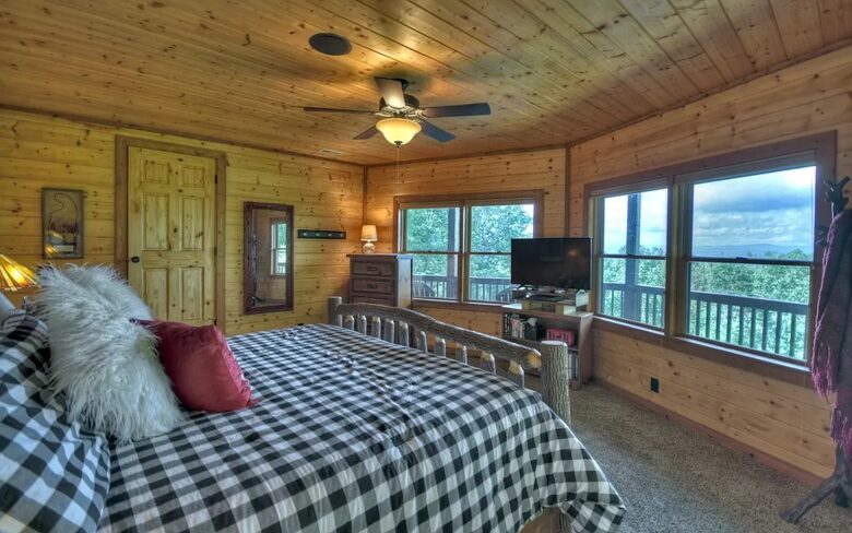 Home Exchange in Mineral Bluff, GA, guest bedroom with views