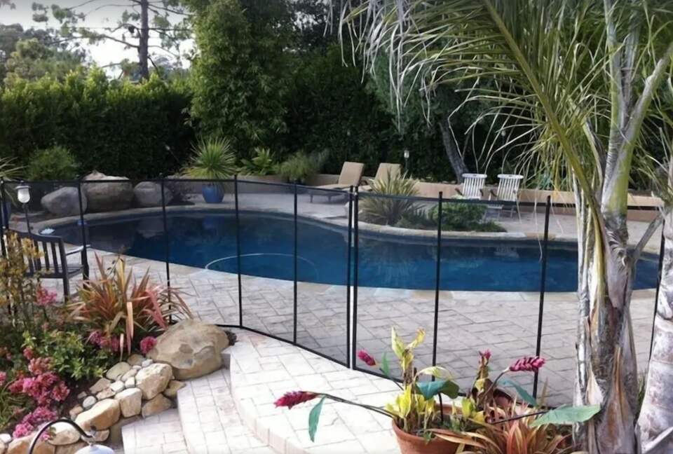 Child fencing around pool upon request
