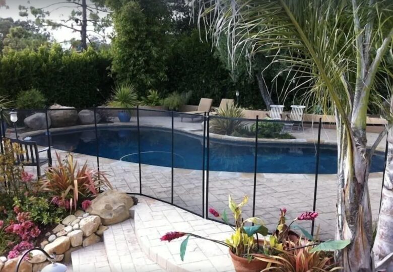 Child fencing around pool upon request