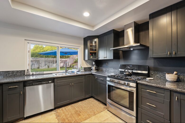 Modern, renovated kitchen