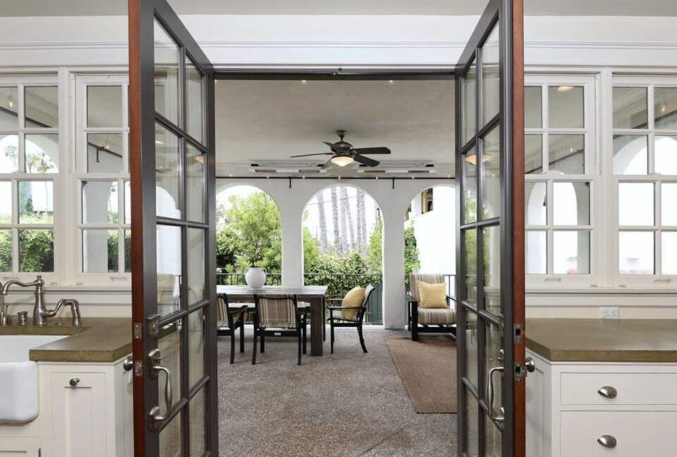 French doors leading to covered patio