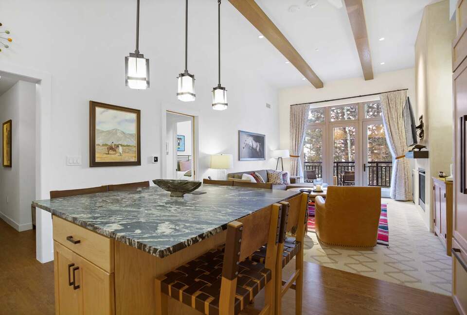 Home Exchange Taos Ski Valley, NM marble counters with seating