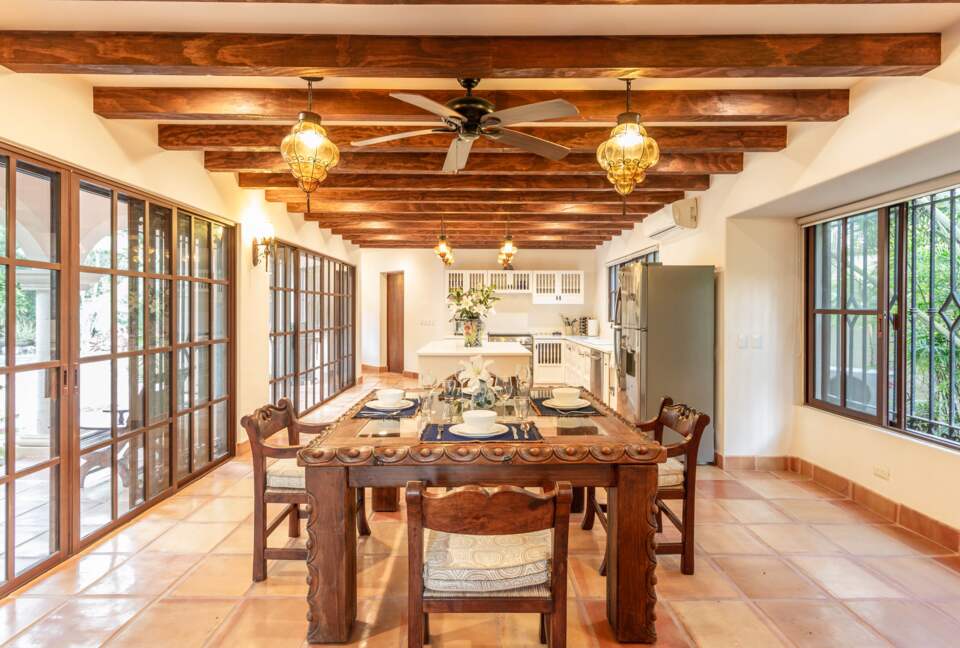 Home Exchange in Tulum, Mexico gorgeous dining and kitchen space