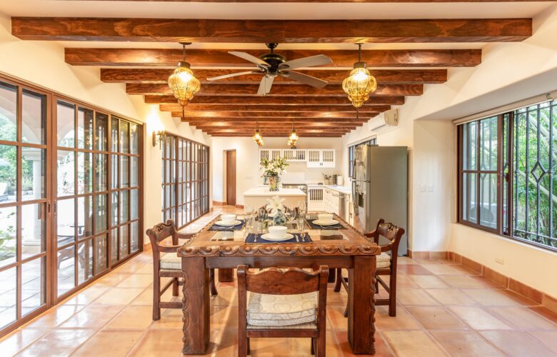 Home Exchange in Tulum, Mexico gorgeous dining and kitchen space