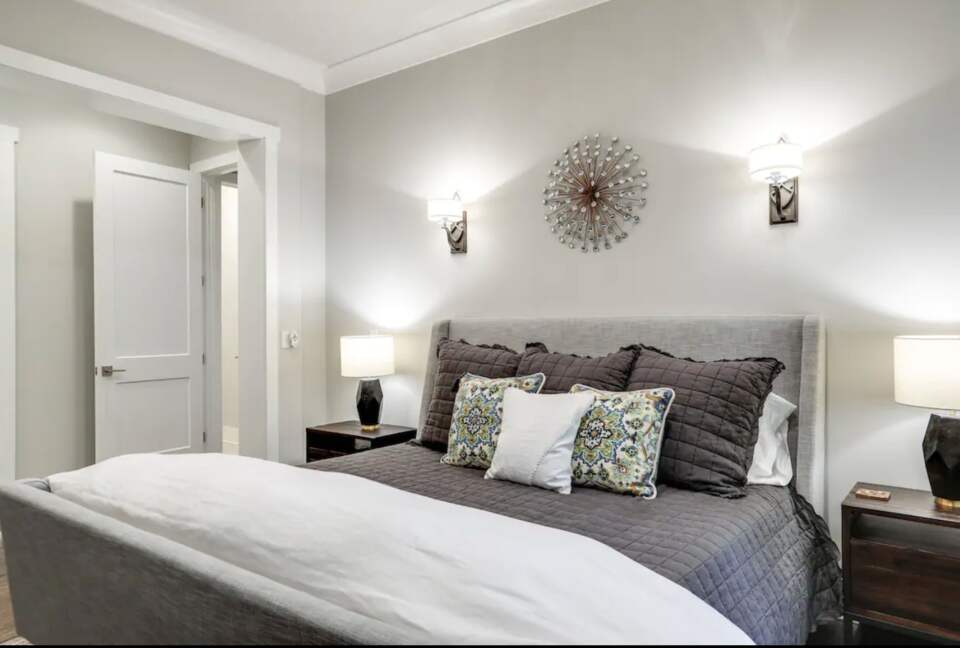 Master bedroom with king bed