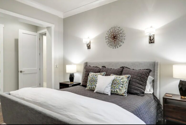 Master bedroom with king bed