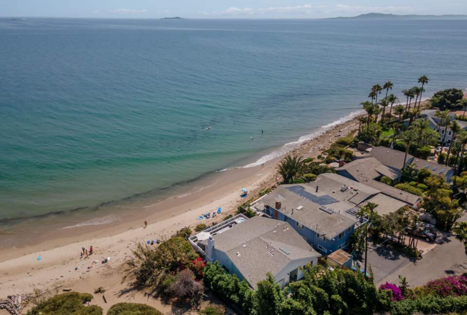 Ariel view of property