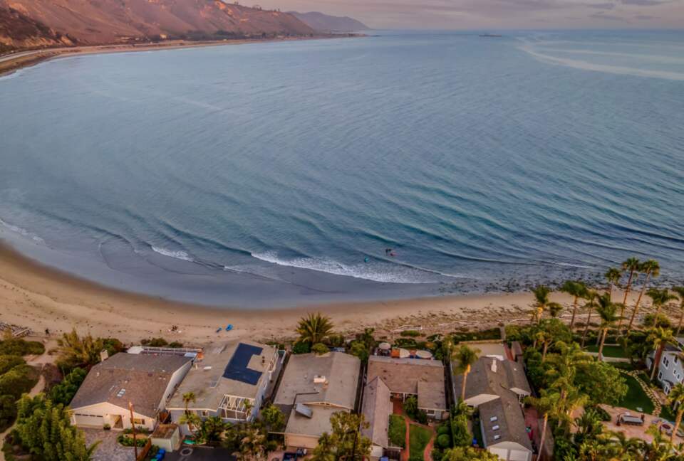 Ariel view of property