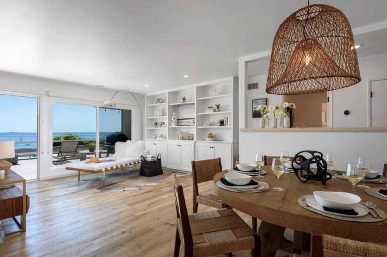 Open floor plan with spectacular views of the water