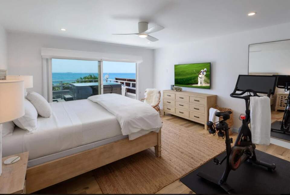 Master bedroom with ocean views