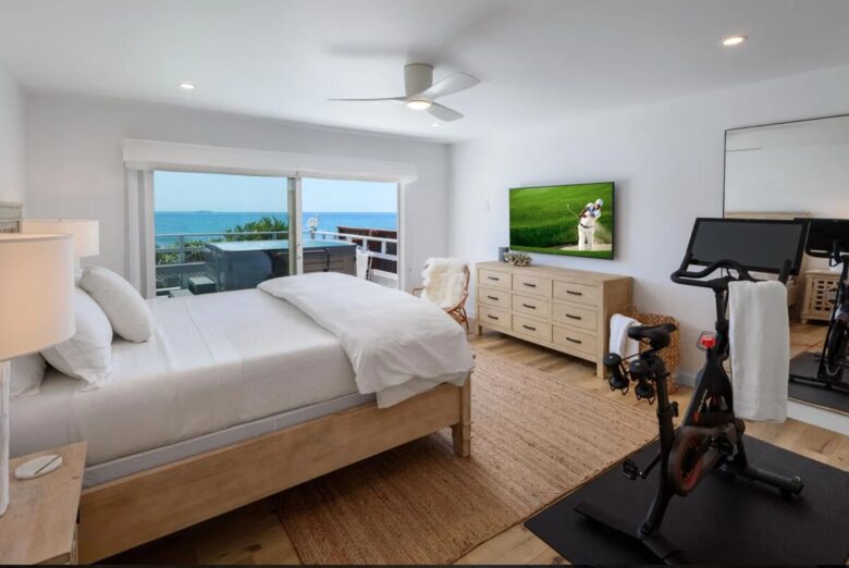 Master bedroom with ocean views