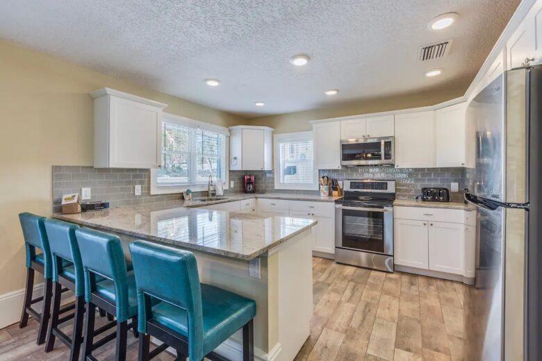 Home Exchange in Clearwater, FL triplex main house kitchen