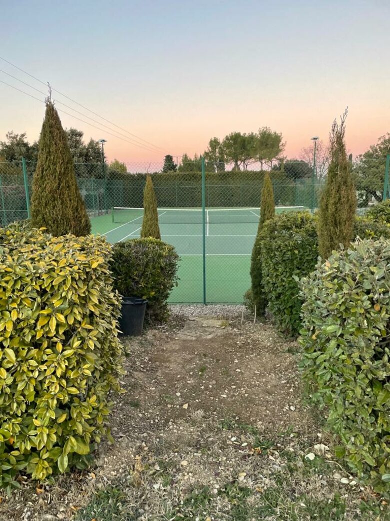 The tennis court