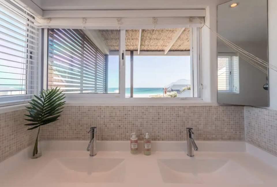 Master bathroom with views