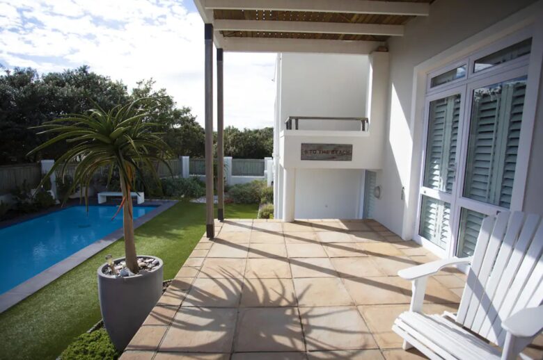 Lounge area by the pool