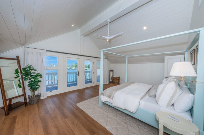 Master bedroom with beautiful views