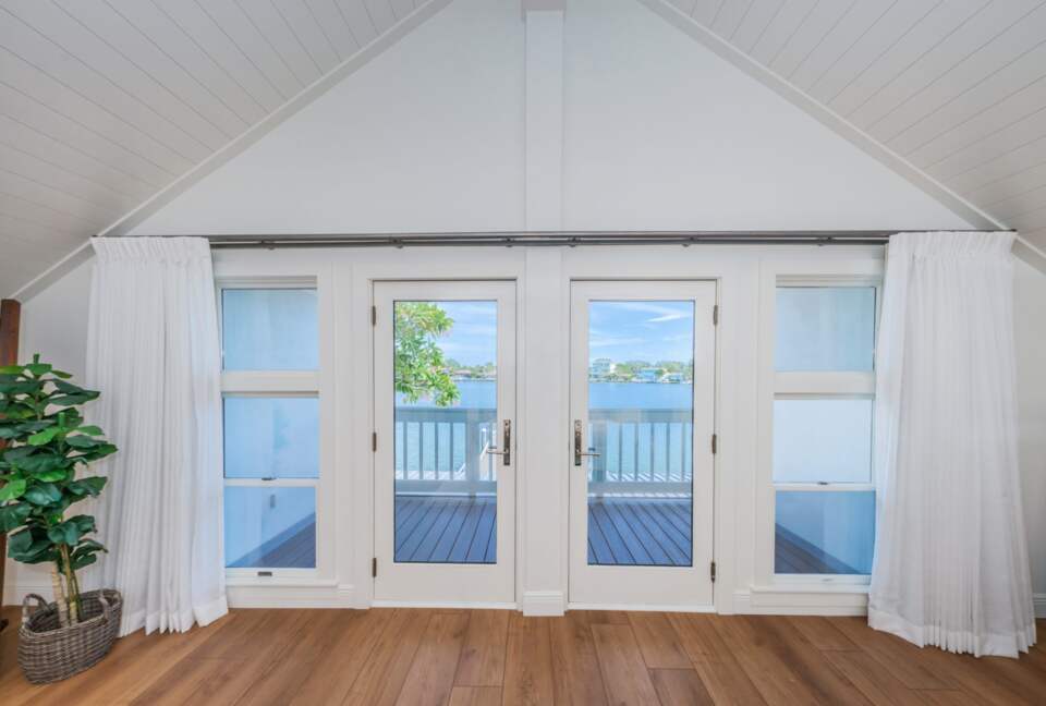Master bedroom with beautiful views