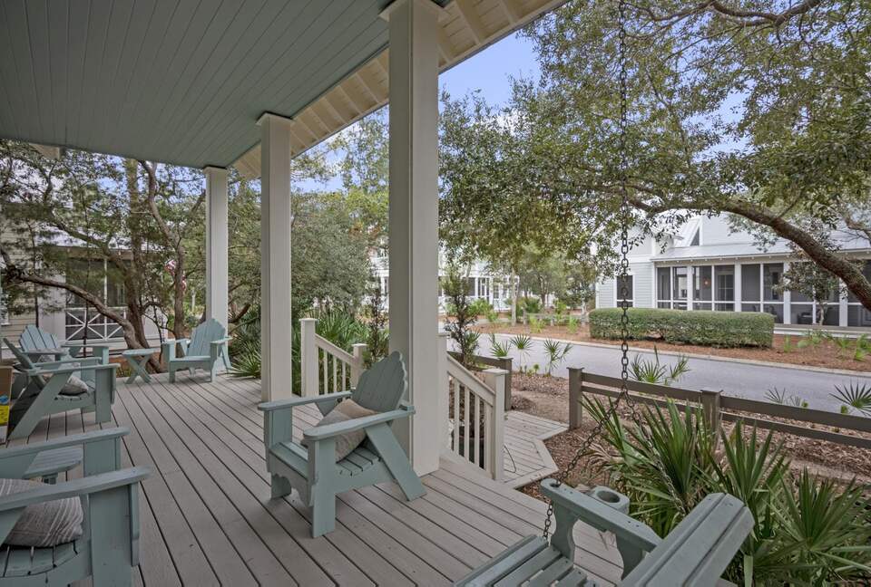 WaterColor beautiful beach getaway porch view