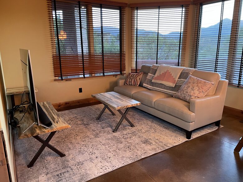 Home Exchange in Springdale, UT, TV nook with 65" TV