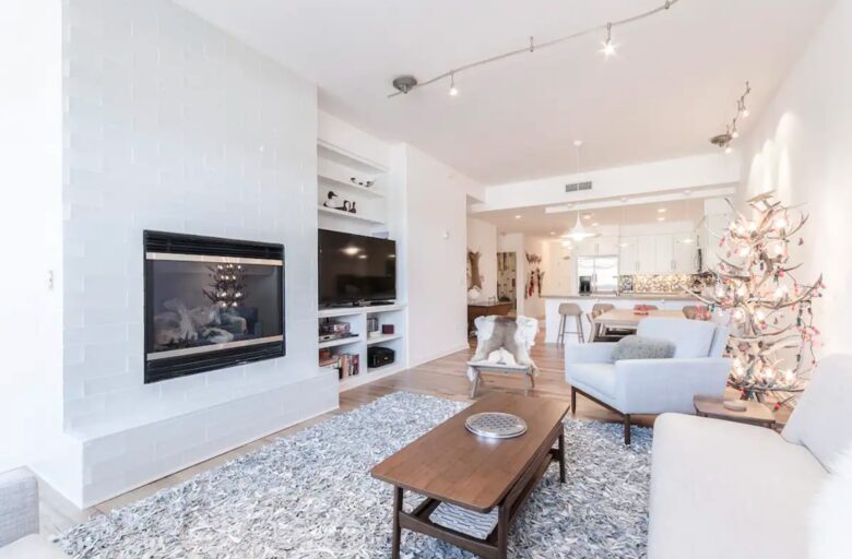 Bright and airy open living room