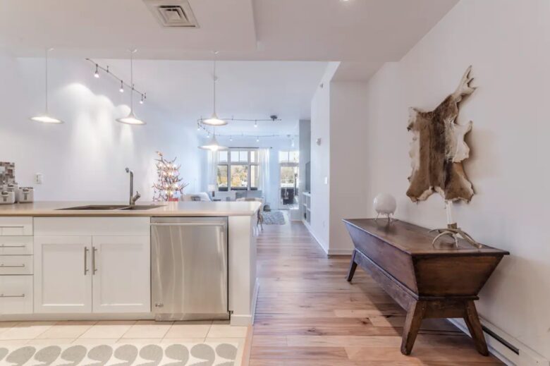 Open living floor plan