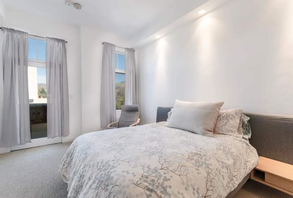 Master bedroom with mountain views