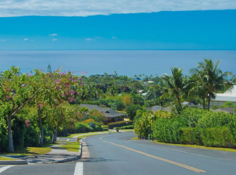 View from gated community