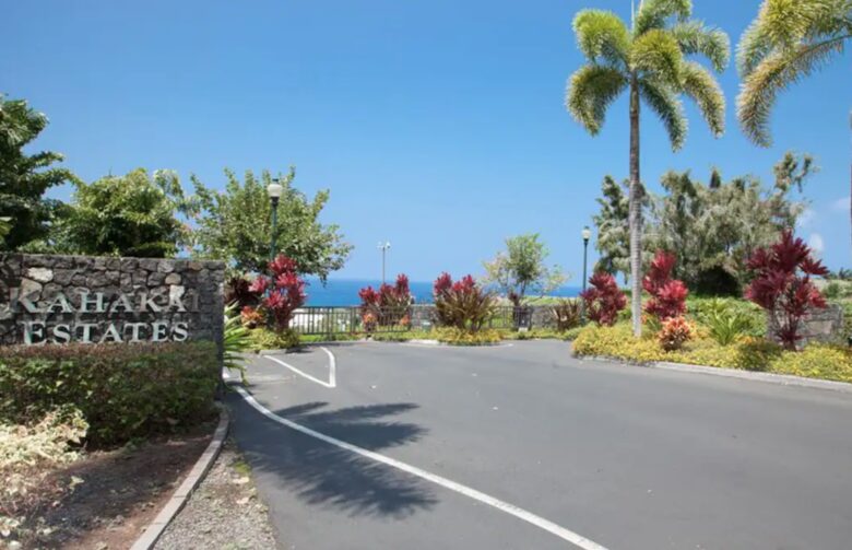 Entrance to gated community