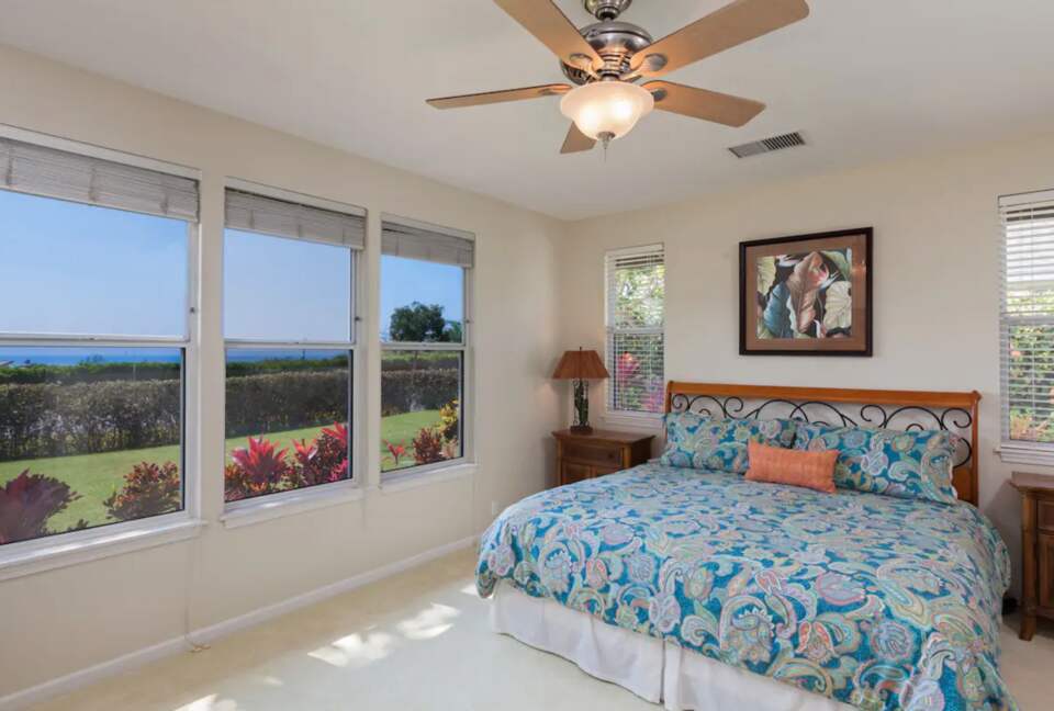 Master bedroom with ocean views