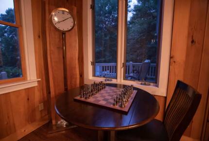Home Exchange in Fairway, NC, chess table for game nights