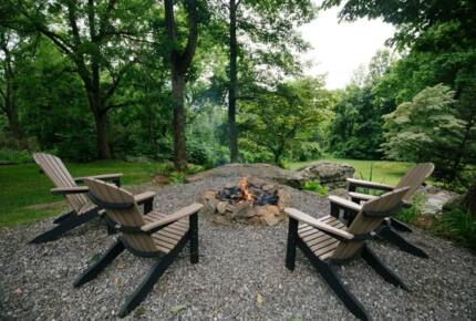 Home Exchange in Fairway, NC, fire pit