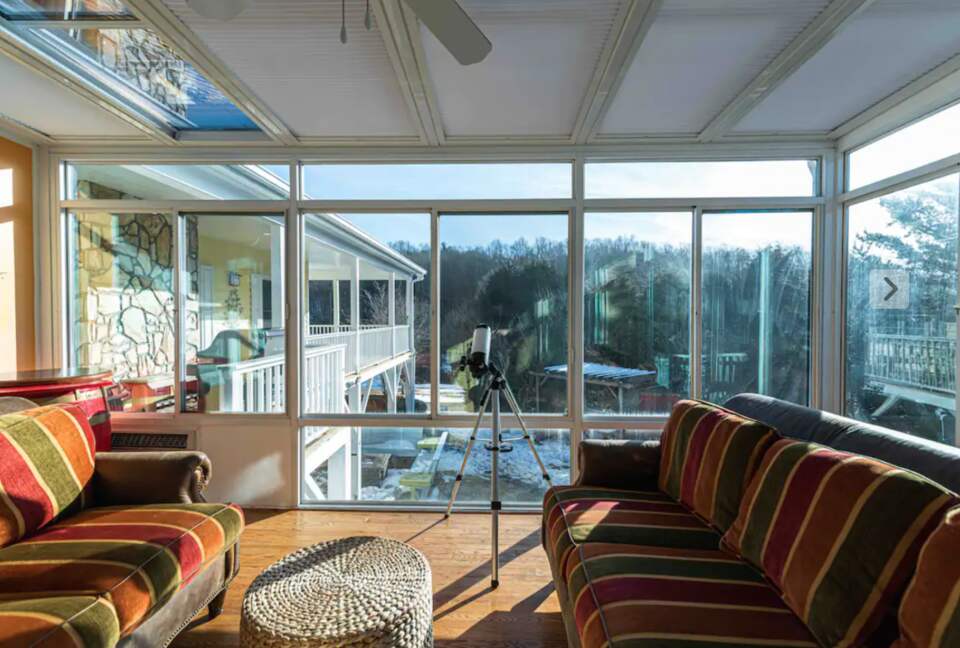 Sunroom with gorgeous views