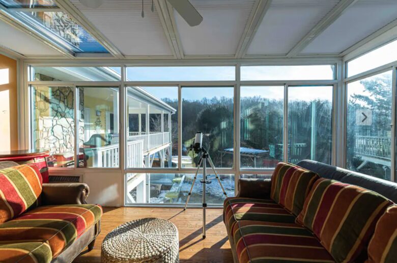 Sunroom with gorgeous views
