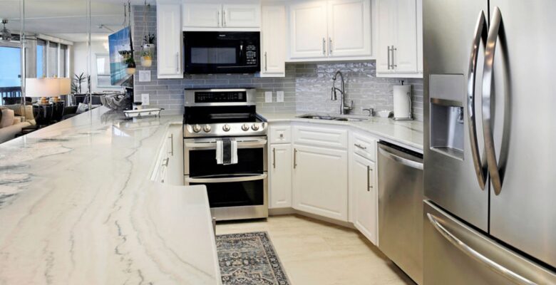 Updated kitchen with granite countertops
