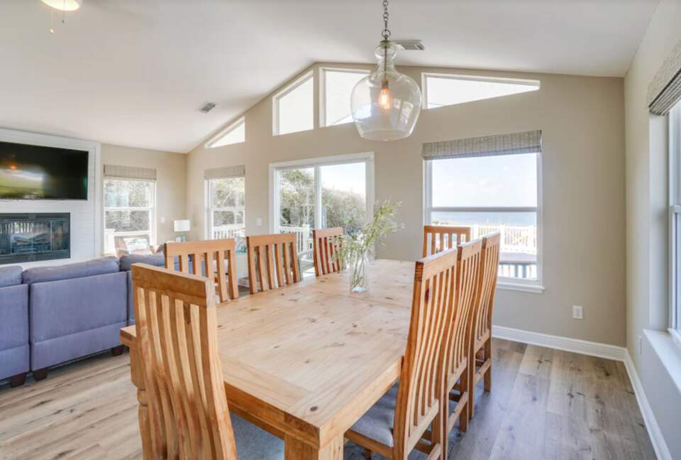 Dining table for eight people