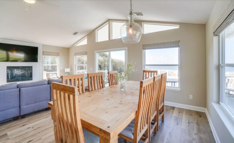 Dining table for eight people