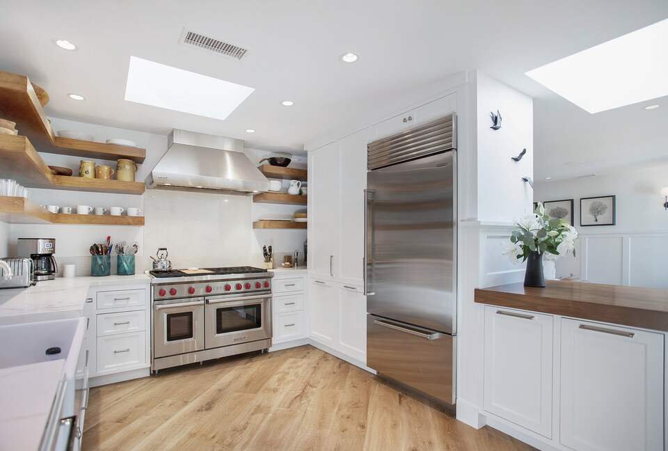 Home Exchange in Laguna Beach, CA, gourmet kitchen with sub zero