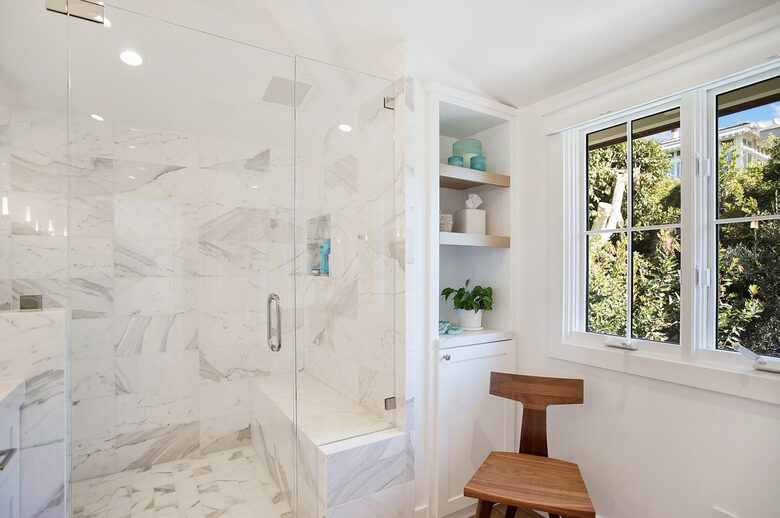 Home Exchange in Laguna Beach, CA, luxurious walk in shower
