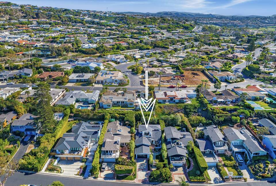 Home Exchange in Laguna Beach, CA, land view of home