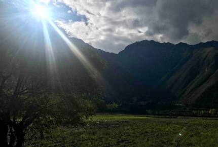 Home Exchange in Urubamba, Cusco, Peru, sun shines near to Peru