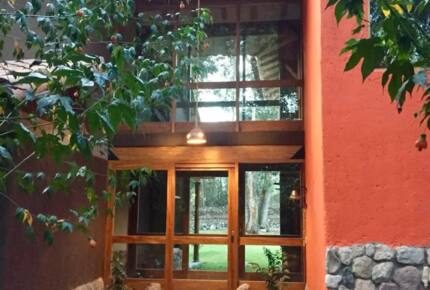 Home Exchange in Urubamba, Cusco, Peru, front door with natural light