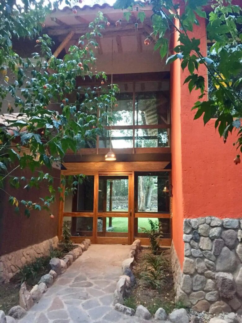 Home Exchange in Urubamba, Cusco, Peru, front door with natural light