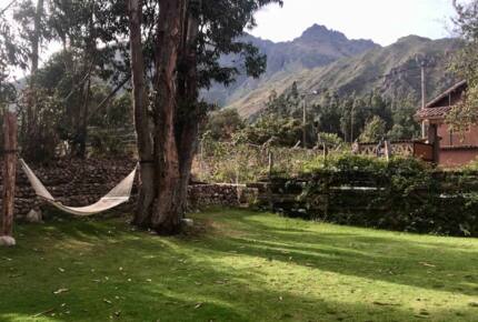 Home Exchange in Urubamba, Cusco, Peru, tranquil yard